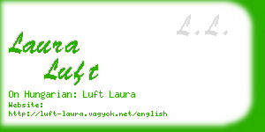 laura luft business card